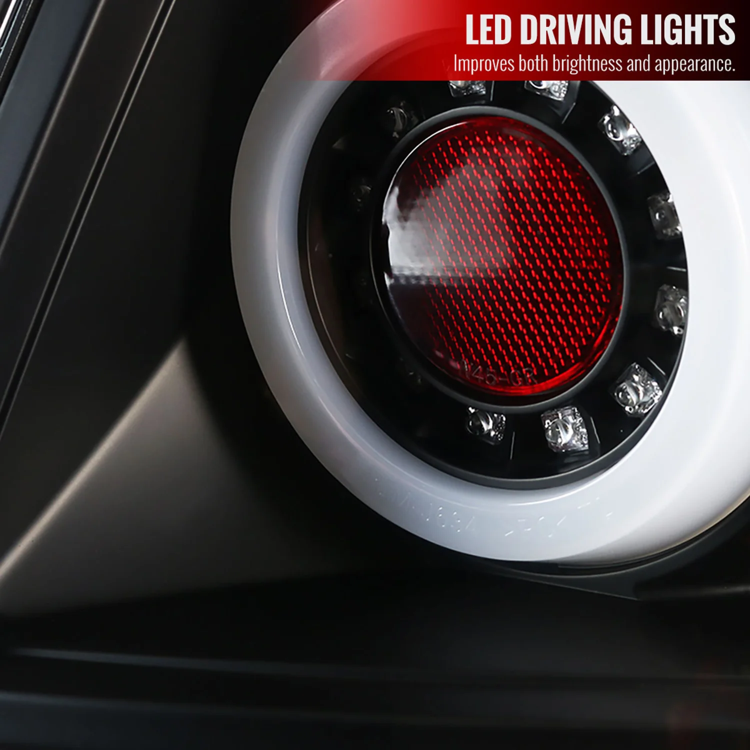 2006-2013 Chevy Impala/ 14-2016 Impala Limited LED Tail Lights Matt Black/Clear - Image 4