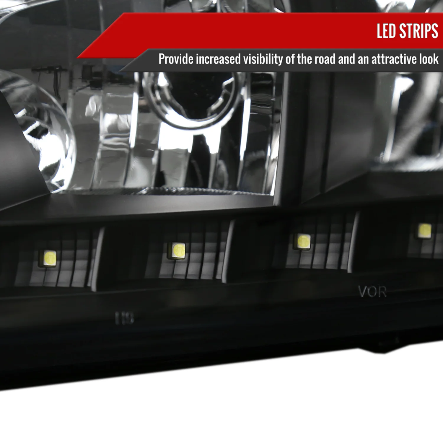 2006-2013 Chevy Impala /Impala Limited /06-2007 Monte Carlo Headlights LED Black - Image 4