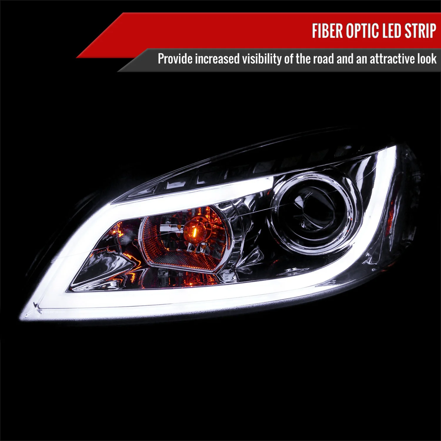 2006-2013 Chevy Impala /Impala Limited /Monte Carlo LED Bar Headlights Chrome - Image 2