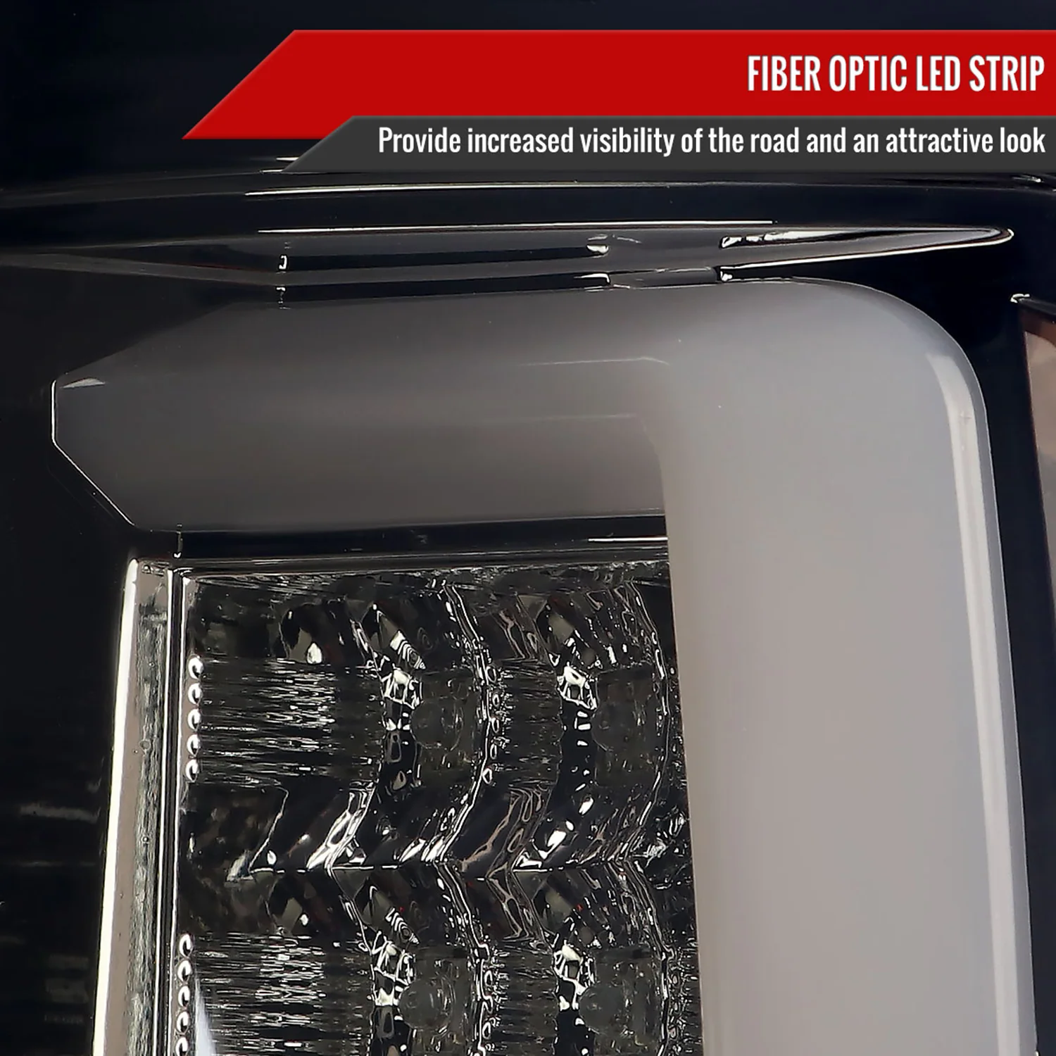 2007-2009 Dodge RAM 1500/2500/3500 LED Tail Lights Chrome Housing/Smoke Lens - Image 4