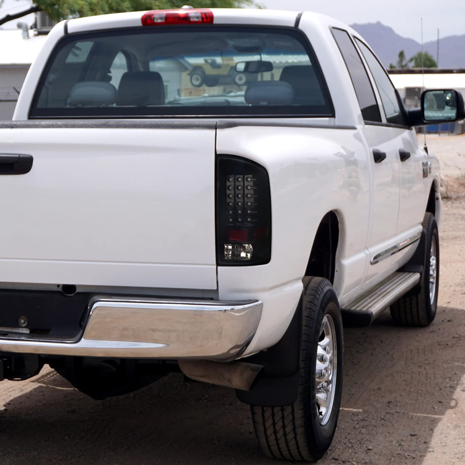 2007-2009 Dodge RAM LED Tail Lights Glossy Black housing/Smoke Lens - Image 9