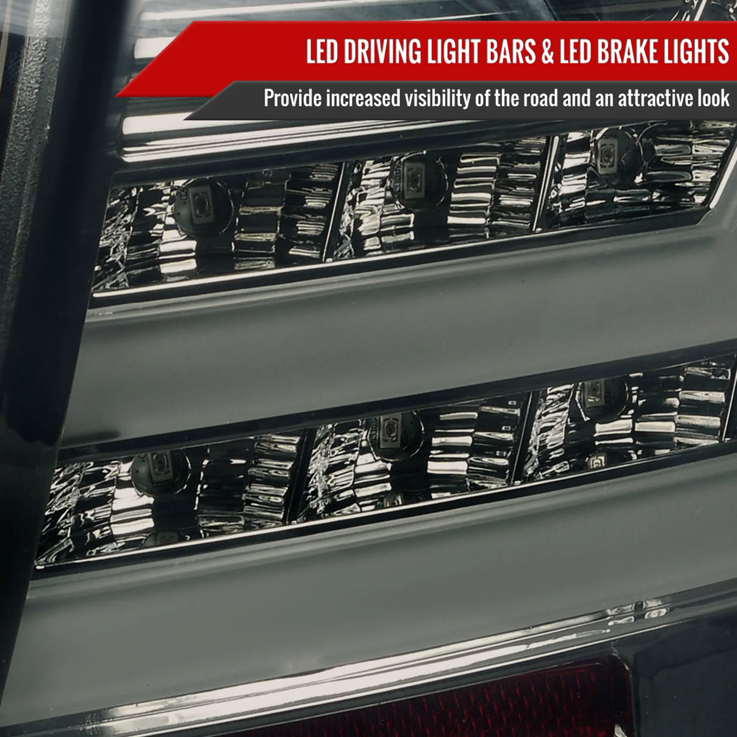2007-2009 Lexus LS460 LED Tail Lights + Trunk Lights Chrome/Smoke Lens - Image 3
