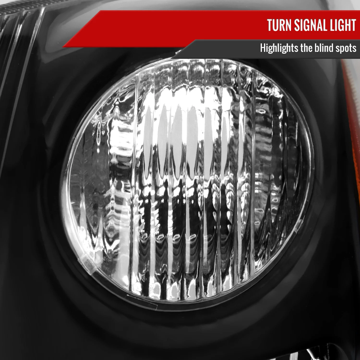 2007-2009 Nissan Sentra Factory Headlights w/Amber Reflector Matt Black/Clear - Image 4