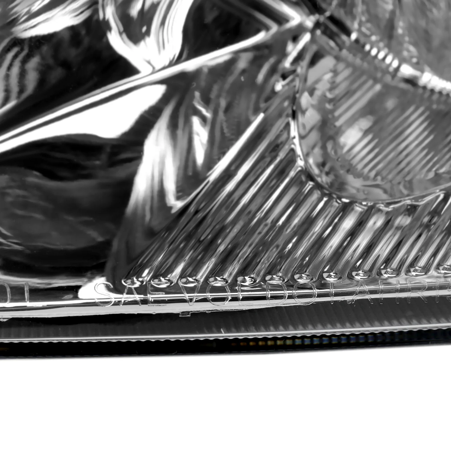 2007-2011 Honda CR-V Factory Style Headlights Chrome Housing/Clear Lens - Image 6