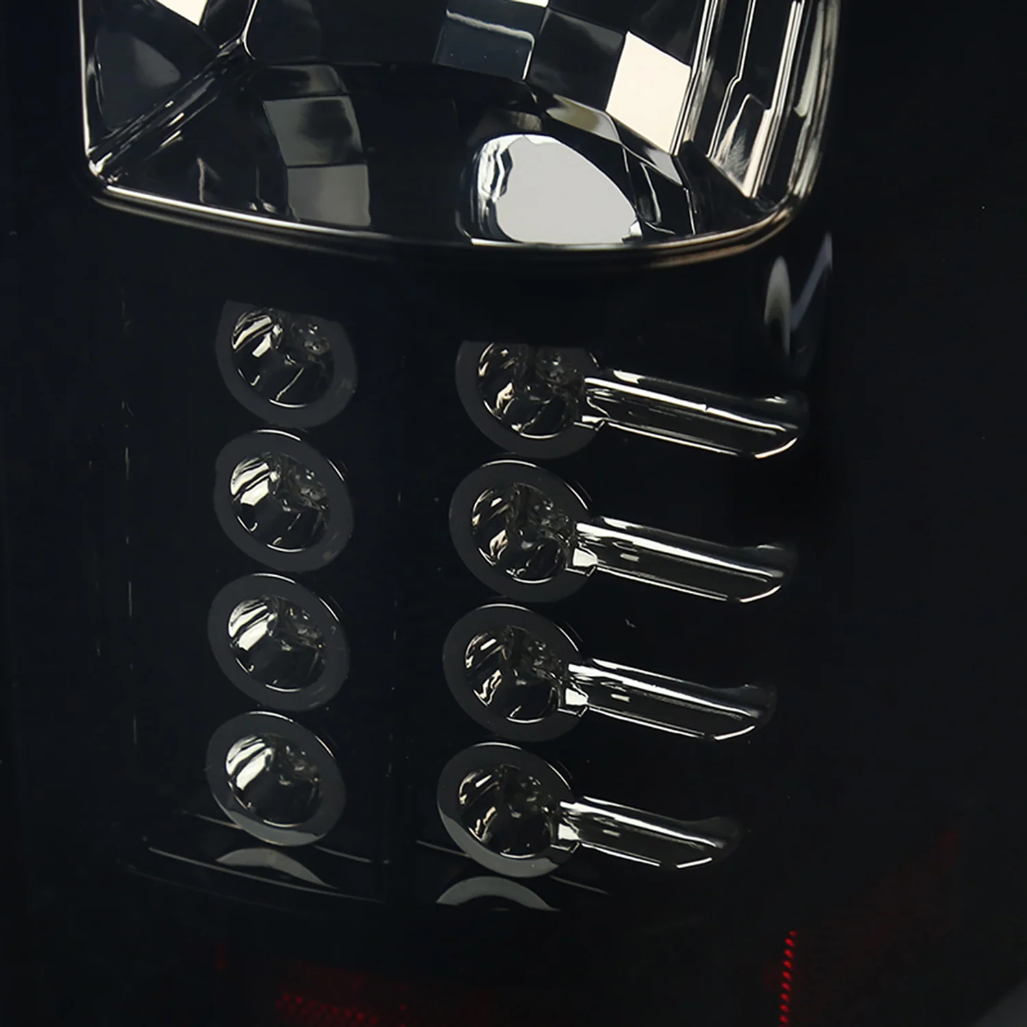 2007-2012 Chevy Avalanche LED Tail Lights Glossy Black Housing/Smoke Lens - Image 5