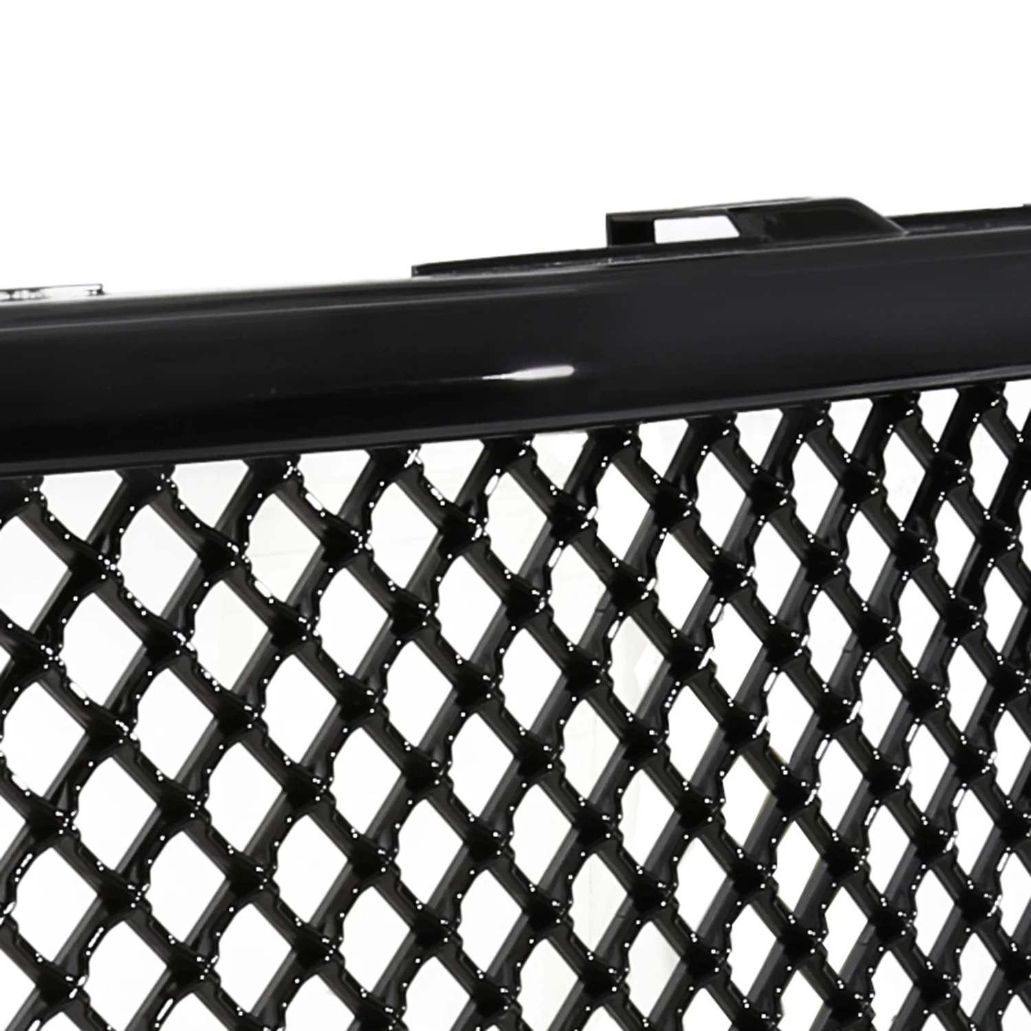 2007-2013 Chevrolet Silverado 1500 Glossy Black ABS Honeycomb Mesh Grille - Image 4