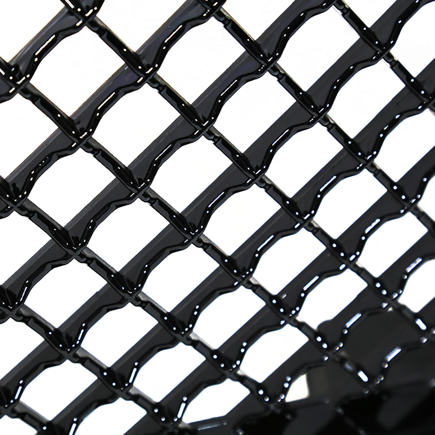 2007-2013 Chevrolet Silverado 1500 Glossy Black ABS Honeycomb Mesh Grille - Image 5