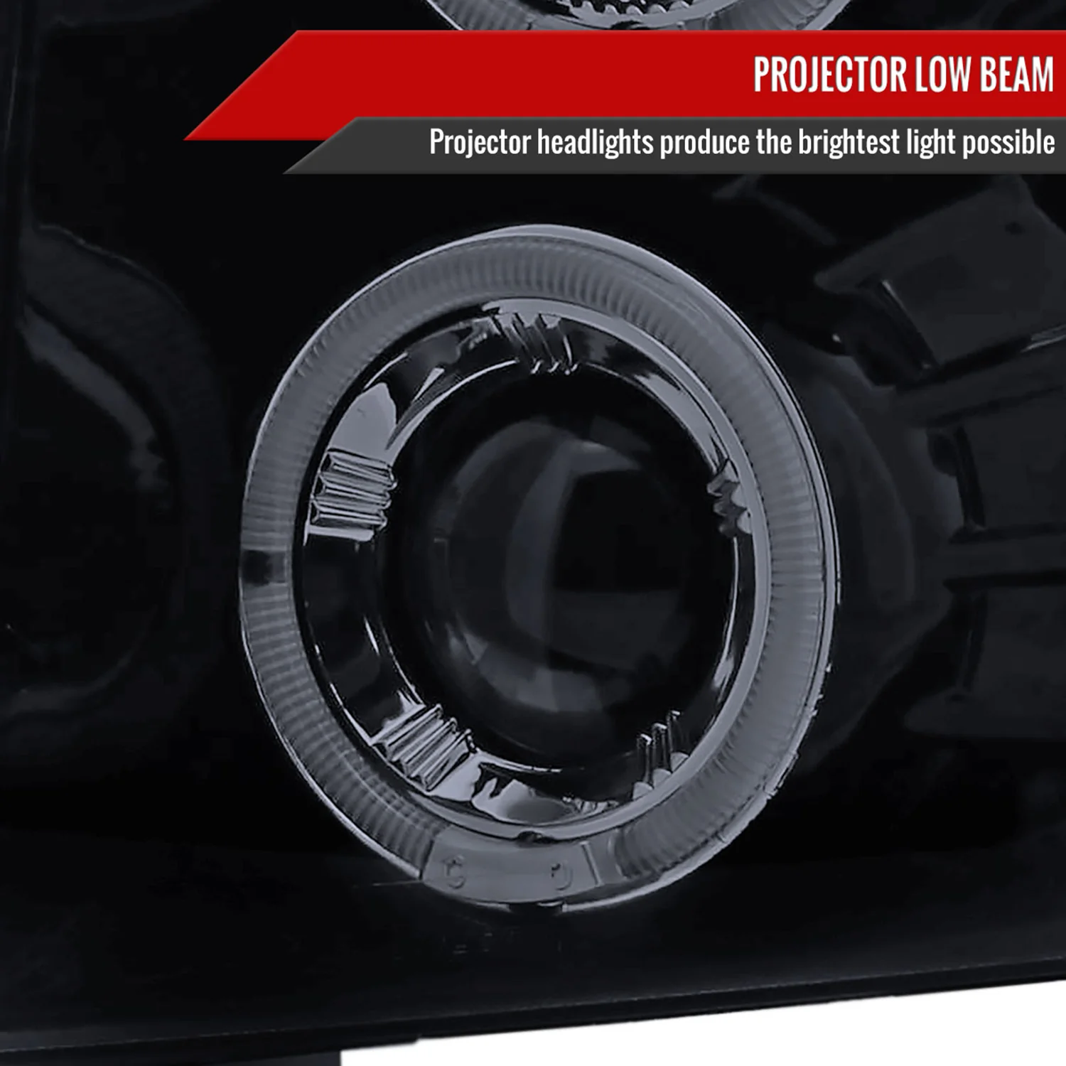 2007-2013 Chevy Silverado 1500 2500HD 3500HD Dual Halo Headlights Black - Image 3