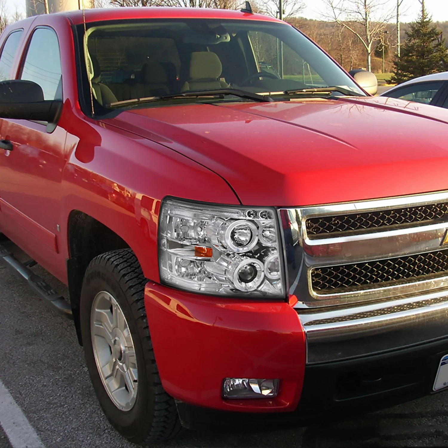 2007-2013 Chevy Silverado 1500/ 2500HD 3500HD Dual Halo Headlights Chrome - Image 10