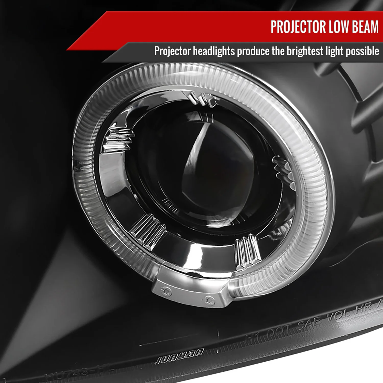 2007-2013 Chevy Silverado 1500 2500HD 3500HD Dual Halo Headlights Matte Black - Image 3