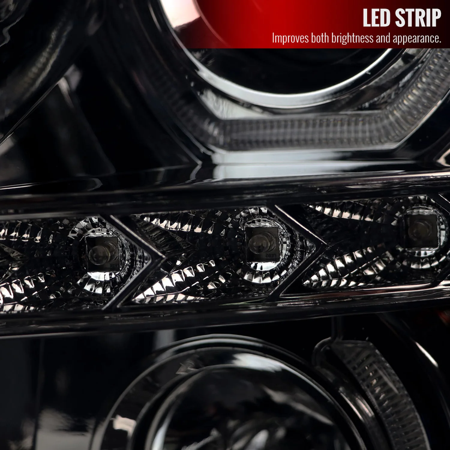 2007-2013 Chevy Silverado 1500 2500HD 3500HD Headlights LED Chrome Smoke - Image 5