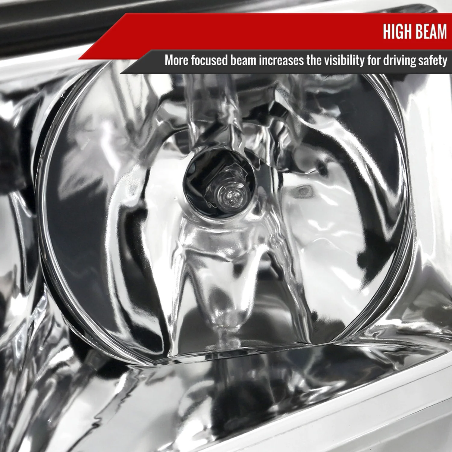 2007-2013 Chevy Silverado 1500/ 2500HD 3500HD LED C-Bar Headlights Chrome - Image 4