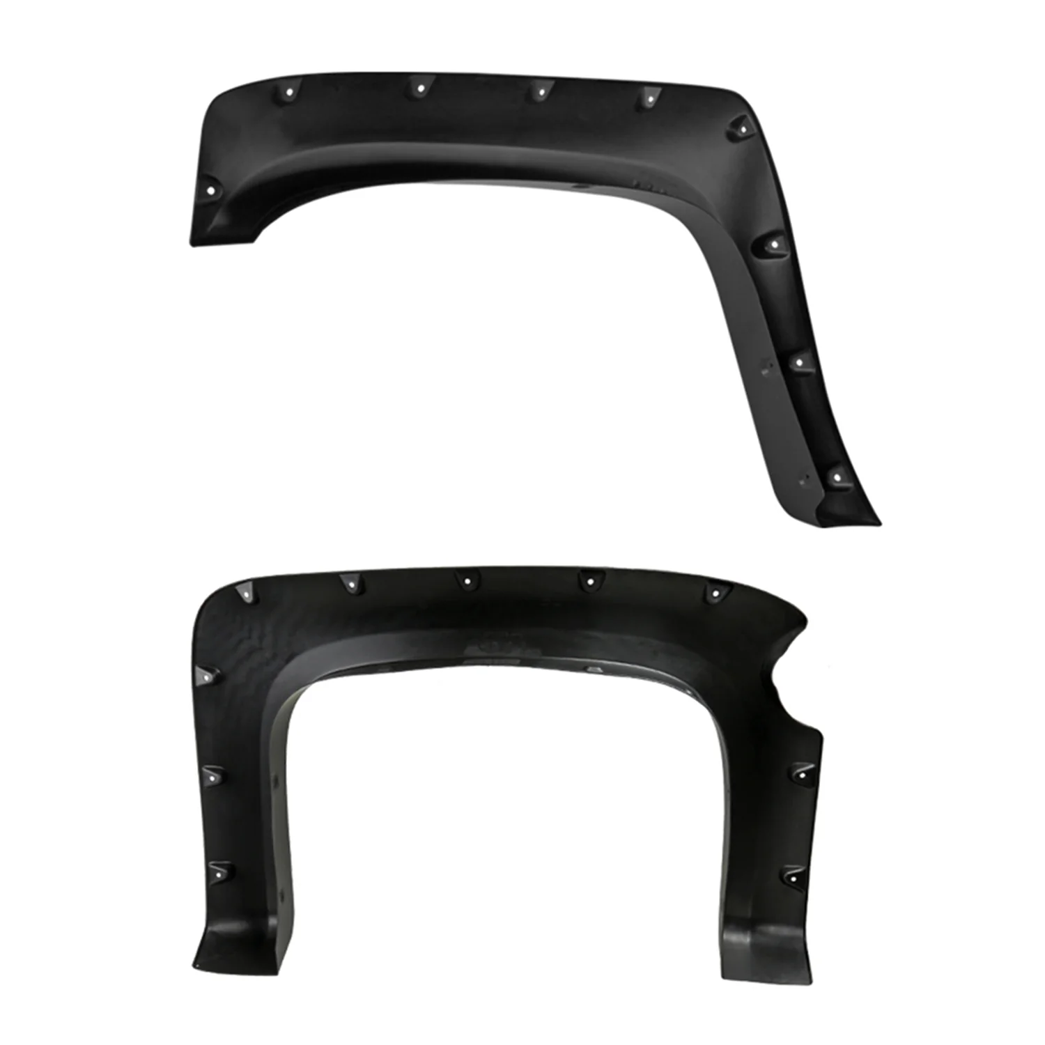 2007-2013 Chevy Silverado 1500 69.3" Fleetside Black Smooth Fender Flares - Image 8