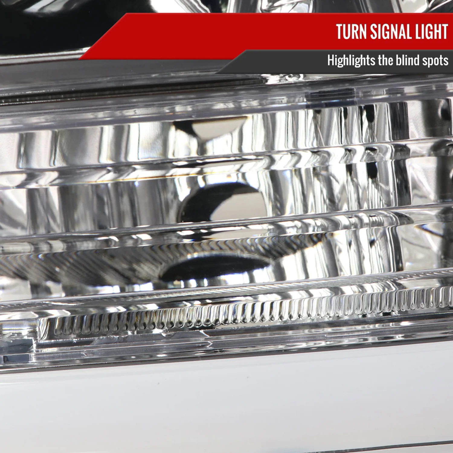 2007-2013 GMC Sierra 1500 1500HD 2500HD 3500HD LED C-Bar Headlights Chrome - Image 5
