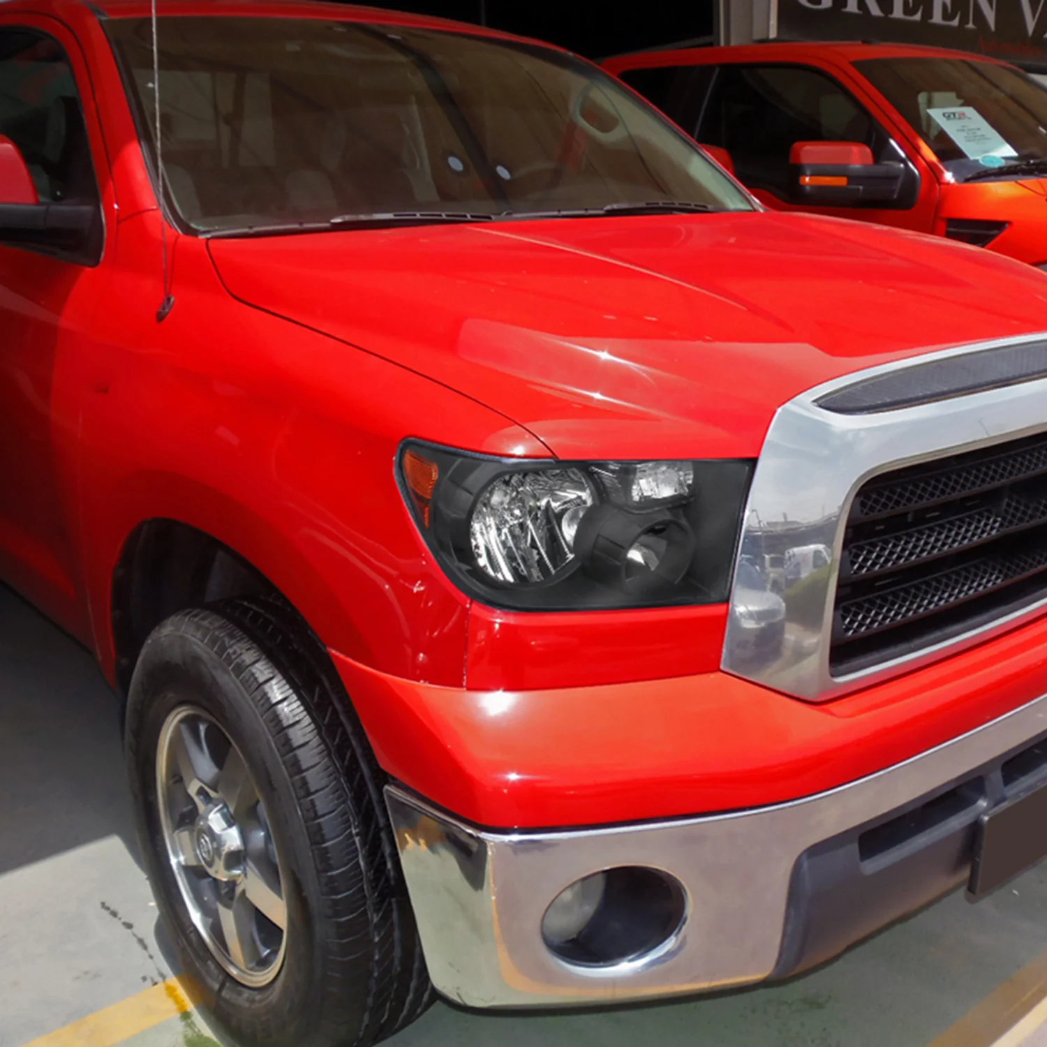 2007-2013 Toyota Tundra/ 08-2017 Sequoia Factory Headlights Amber Reflectors - Image 9