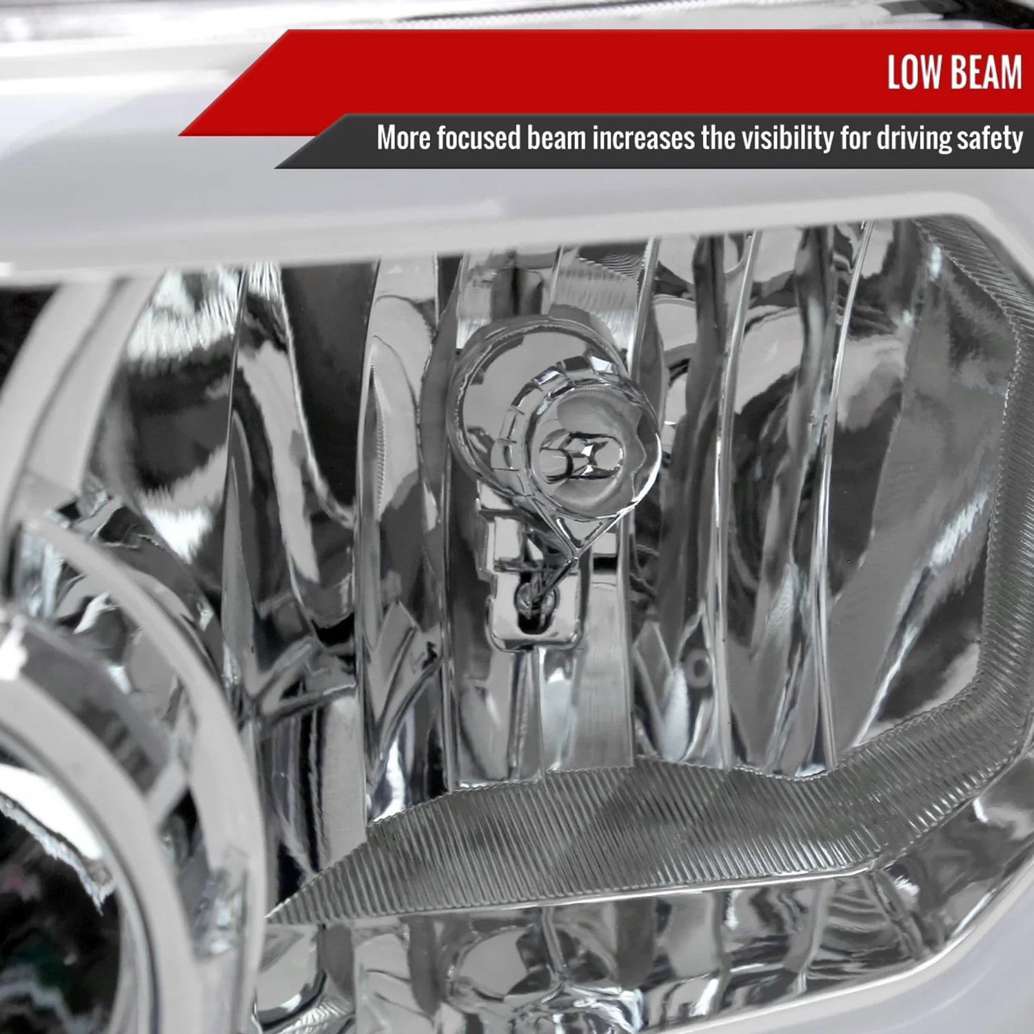 2007-2013 Toyota Tundra/2008-2017 Sequoia LED Tube Factory Headlights Chrome - Image 3