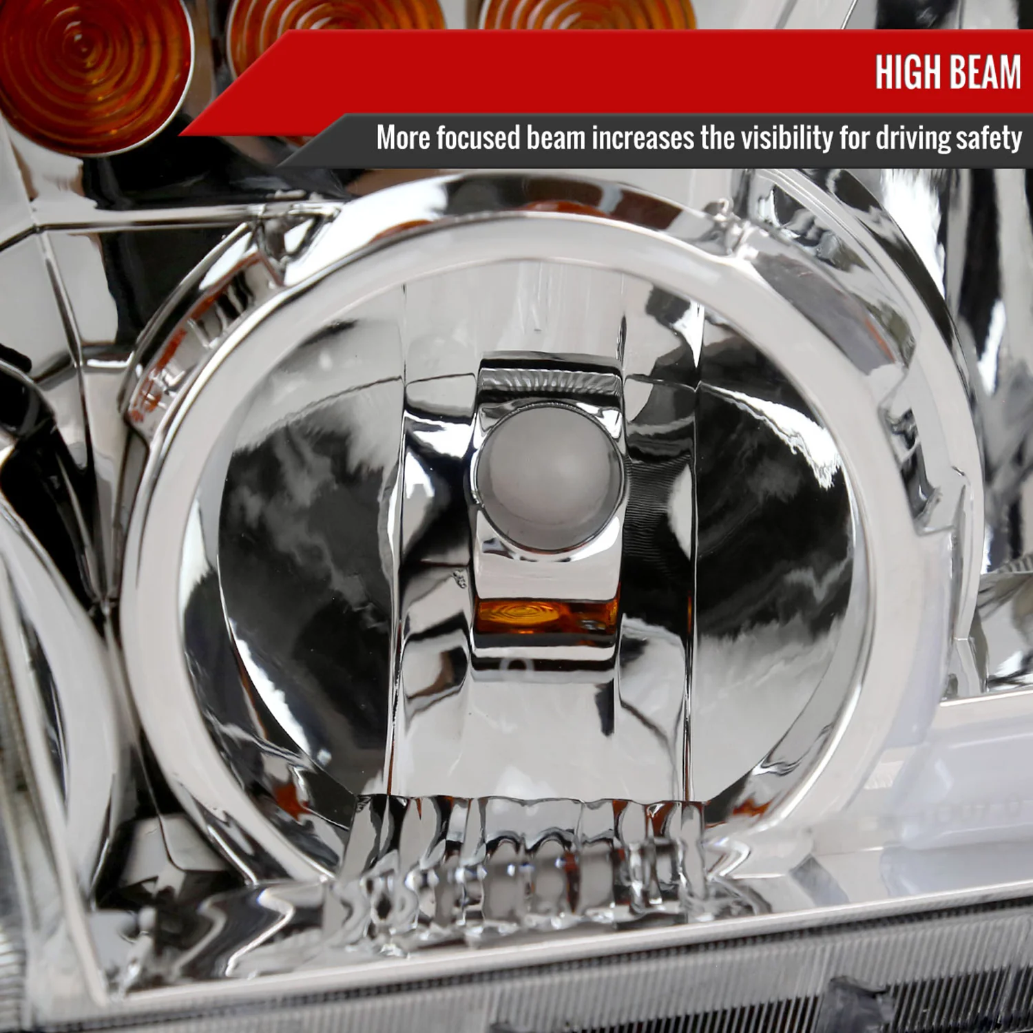 2007-2013 Toyota Tundra/2008-2017 Sequoia LED Tube Factory Headlights Chrome - Image 4