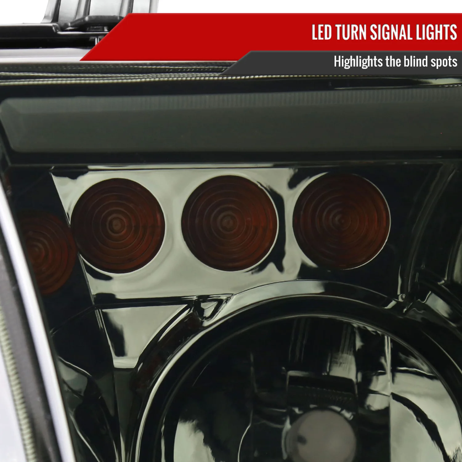 2007-2013 Toyota Tundra/2008-2017 Sequoia LED Tube Factory Headlights Smoke - Image 6