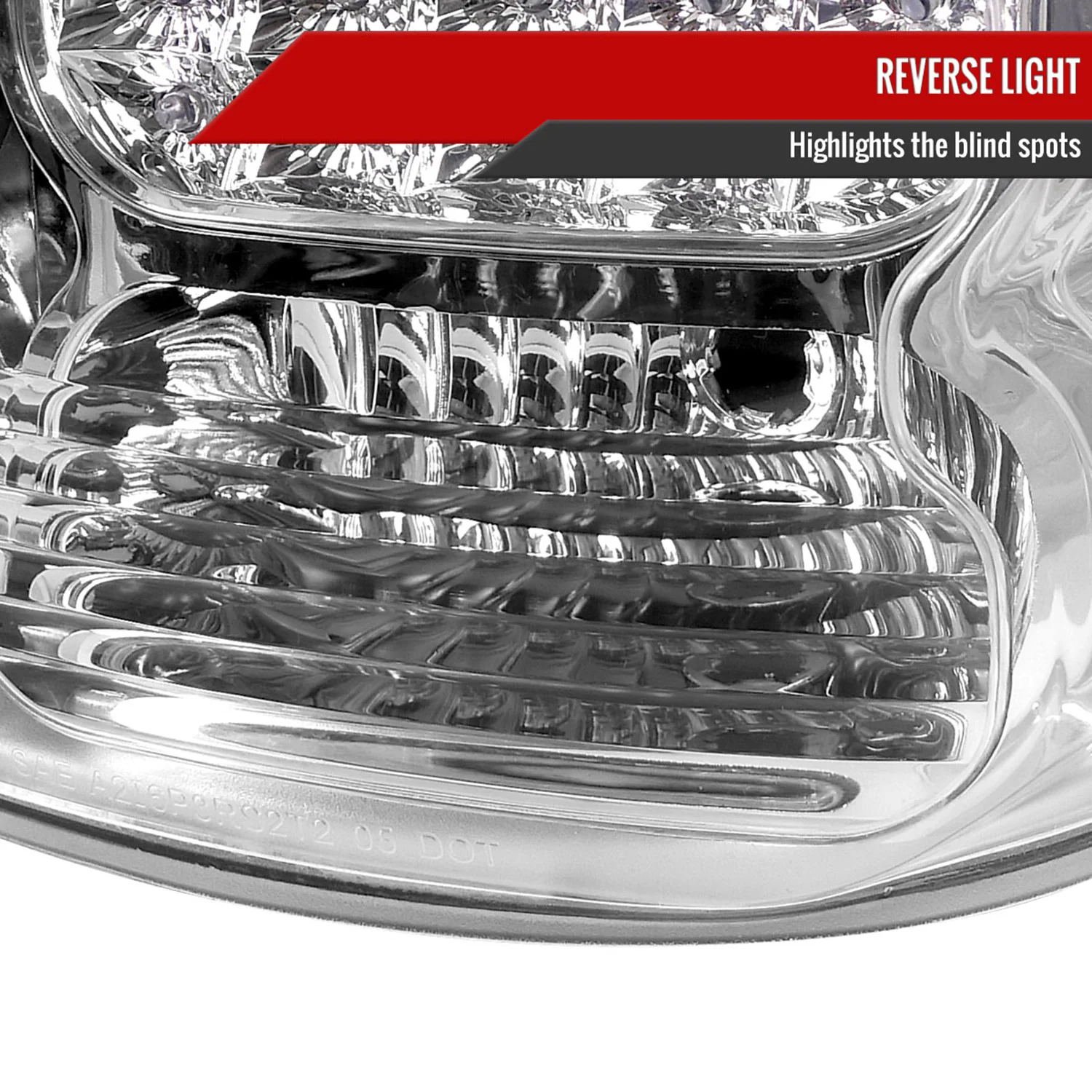 2007-2013 Toyota Tundra LED Tail Lights Chrome Housing/Clear Lens - Image 5