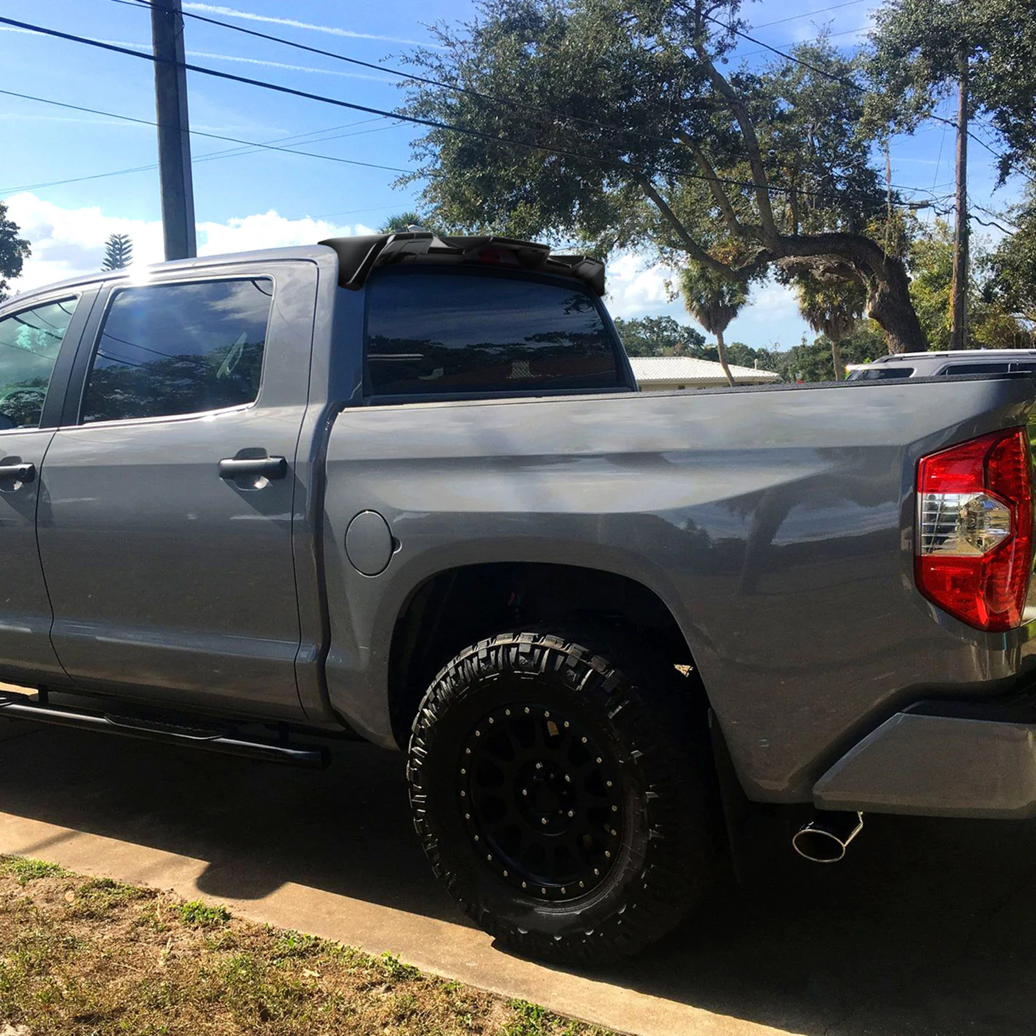 2007-2013 Toyota Tundra Rear Roof Glossy Black Truck Spoiler Wing Kit - Image 10