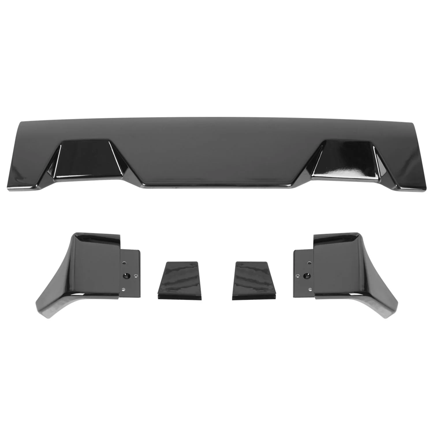 2007-2013 Toyota Tundra Rear Roof Glossy Black Truck Spoiler Wing Kit - Image 3
