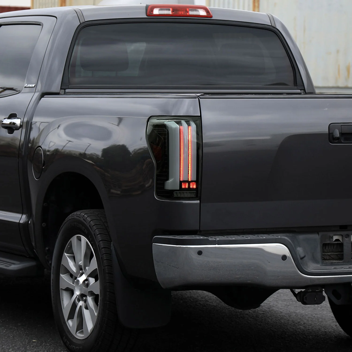 2007-2013 Toyota Tundra Sequential White LED Bar Tail Lights Matte Black/Smoke - Image 9