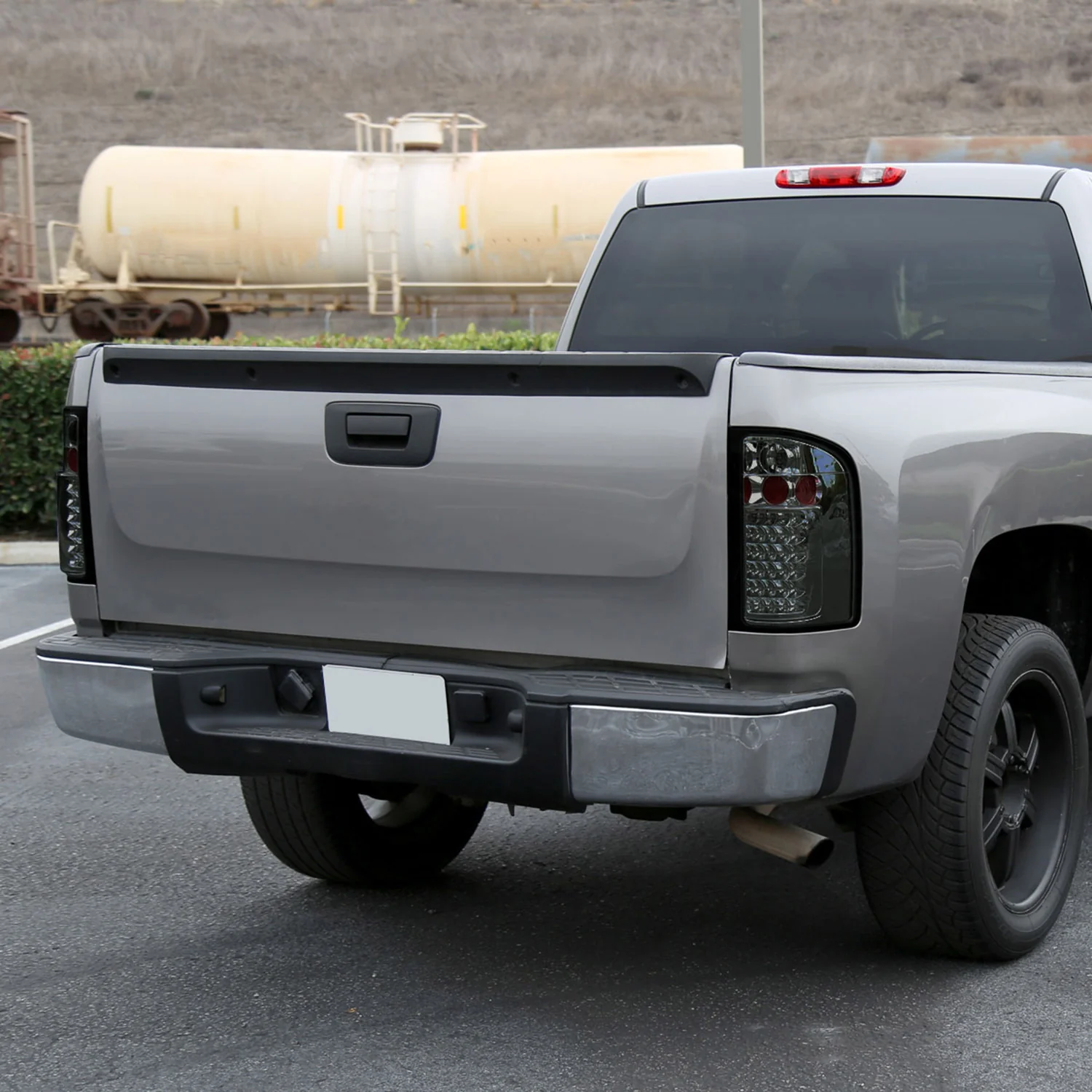 2007-2014 Chevrolet Silverado LED Tail Lights Chrome Housing/Smoke Lens - Image 8