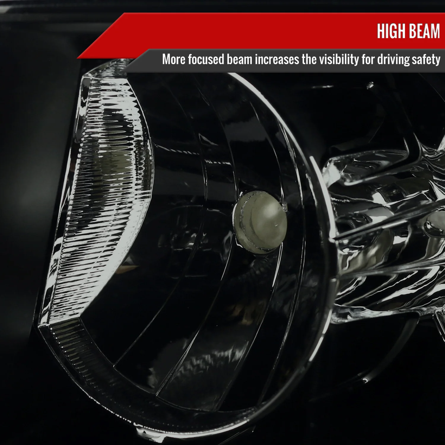 2007-2014 Chevy Avalanche/Tahoe/Suburban Factory Headlights Matt Black/Smoke - Image 3