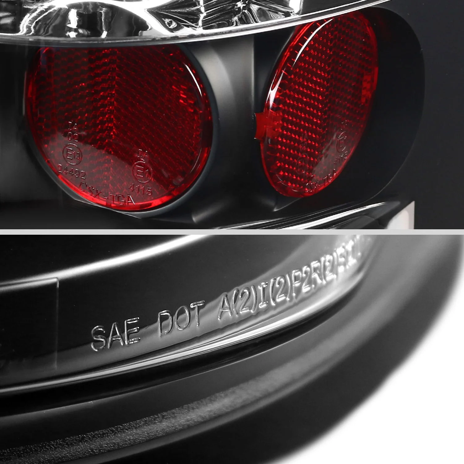 2007-2014 Chevy Silverado V2 LED Tail Lights Matte Black Housing/Clear Lens - Image 5