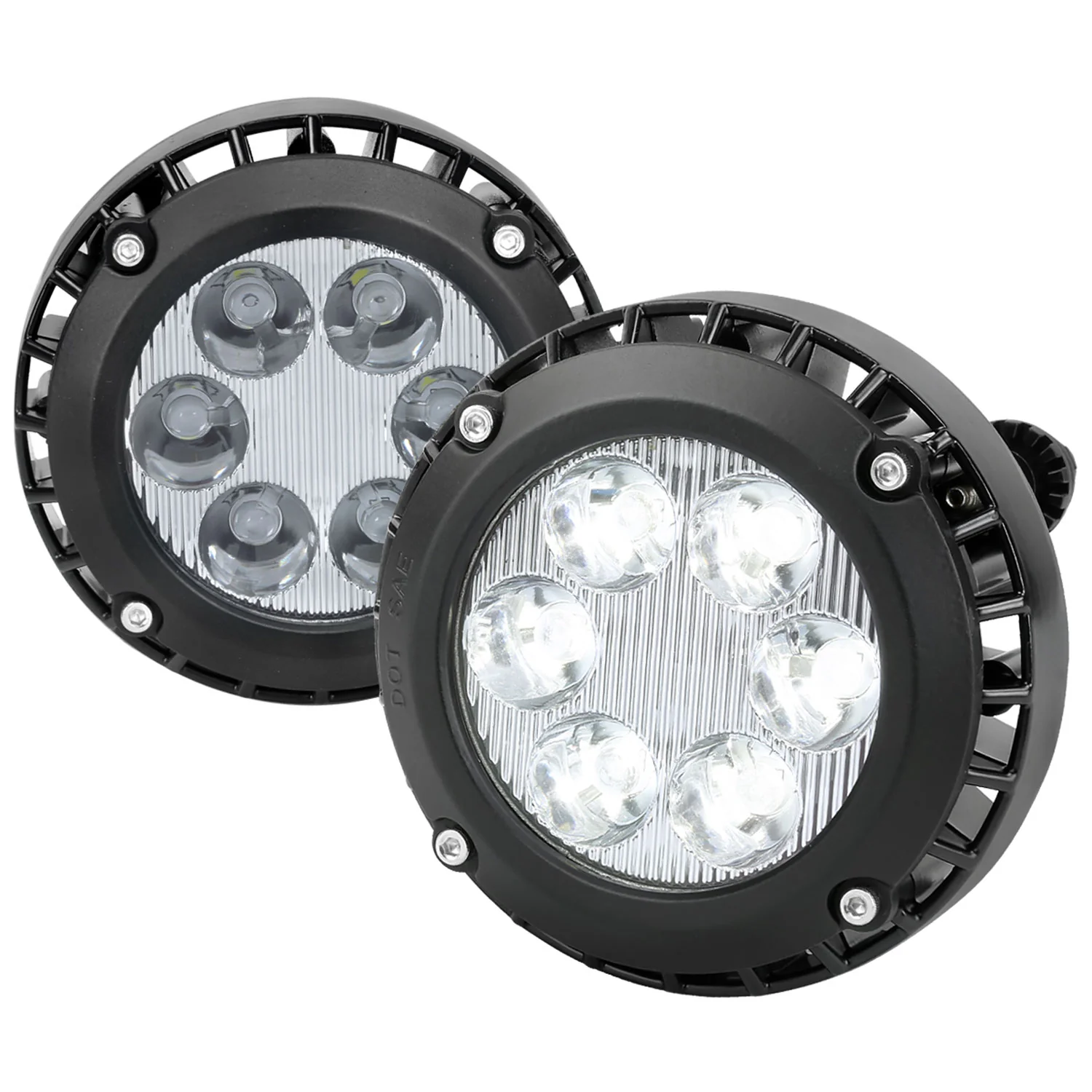 2007-2014 Chevy Tahoe/Suburban/ GMC Yukon/Yukon XL LED Fog Lights Chrome/Clear