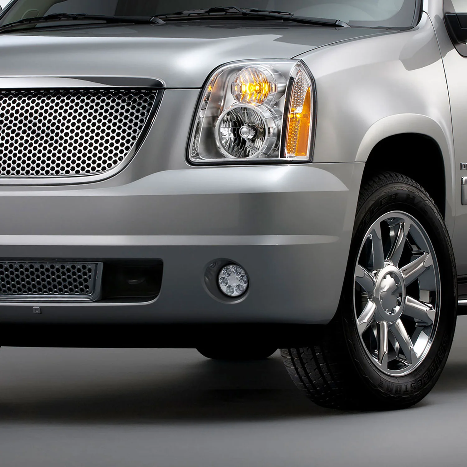 2007-2014 Chevy Tahoe/Suburban/ GMC Yukon/Yukon XL LED Fog Lights Chrome/Clear - Image 10
