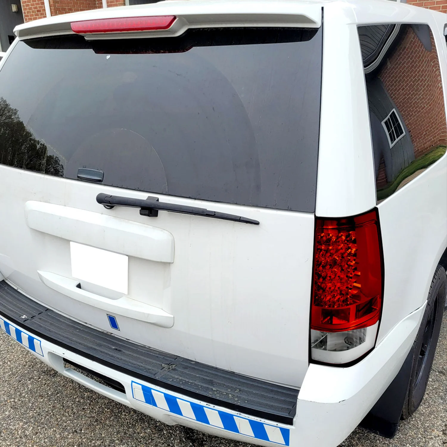 2007-2014 Chevy Tahoe/Suburban LED Tail Lights Chrome Housing/Red Clear Lens - Image 8