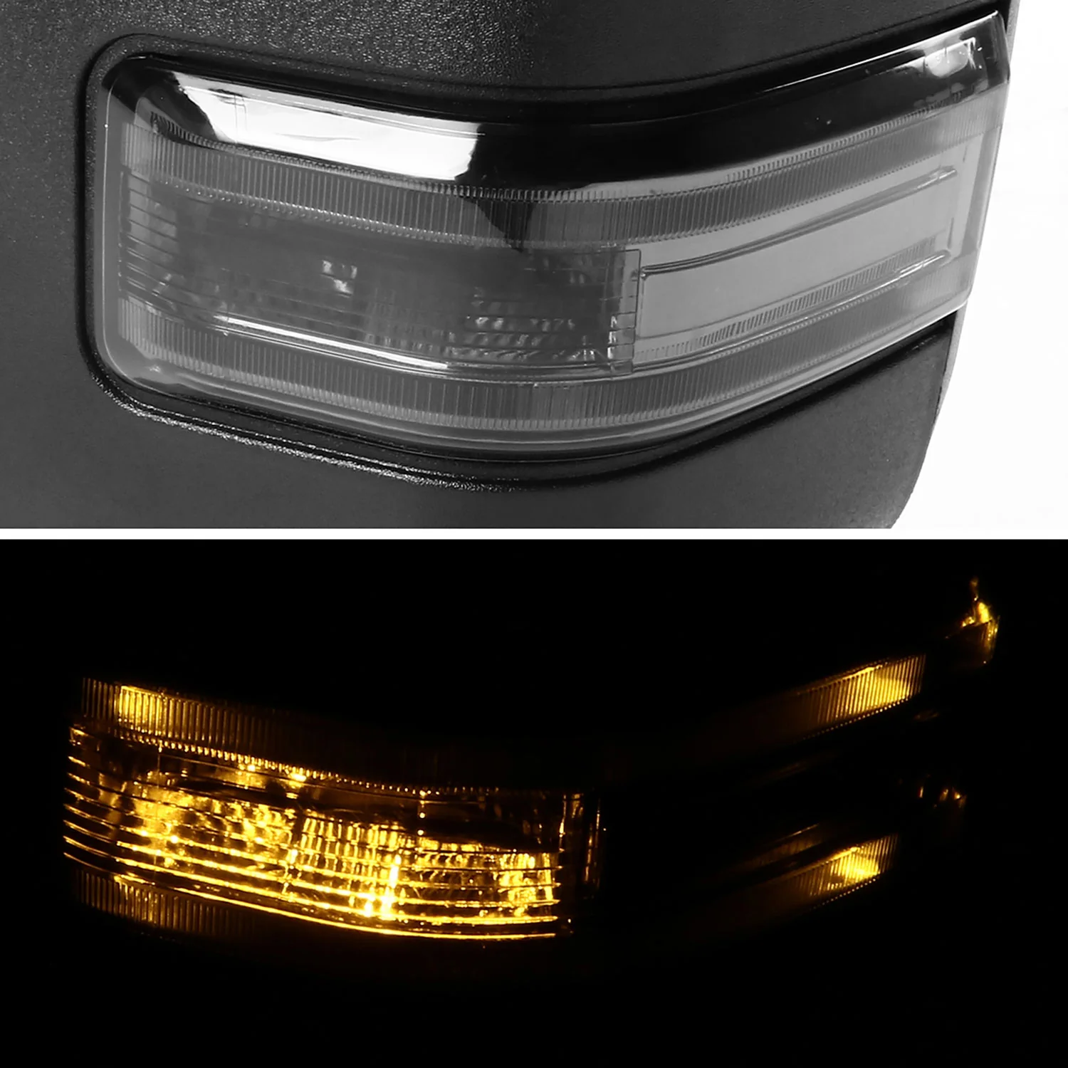 2007-2014 Ford F-150 Chrome Heated Towing Mirrors Smoke Turn & Puddle Lights - Image 7