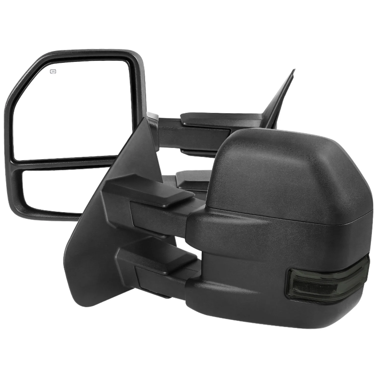 2007-2014 Ford F-150 Heated Towing Mirrors Smoke LED Turn & Puddle Lights