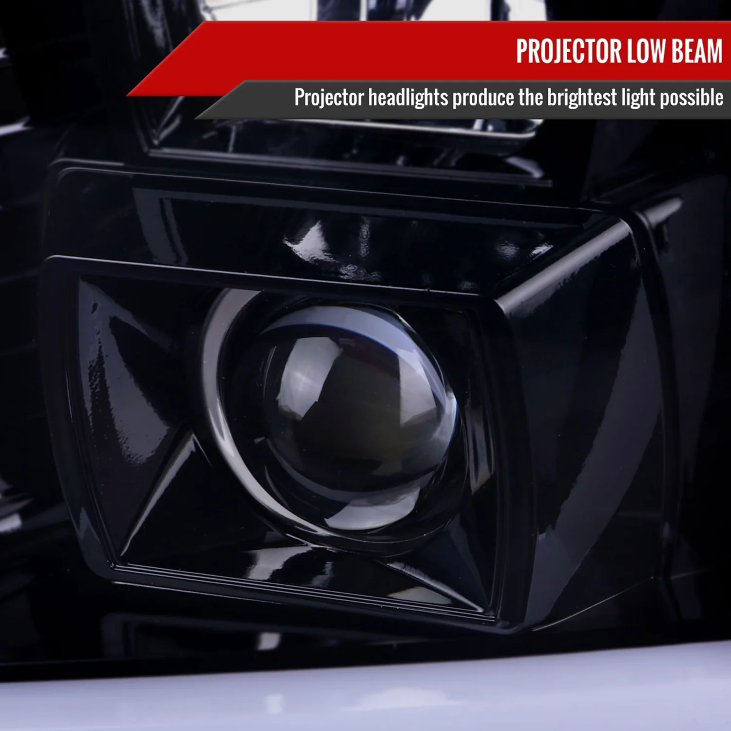 2007-2014 GMC Yukon/XL 1500/XL 2500 LED Turn Signal Projector Headlights Smoke - Image 3