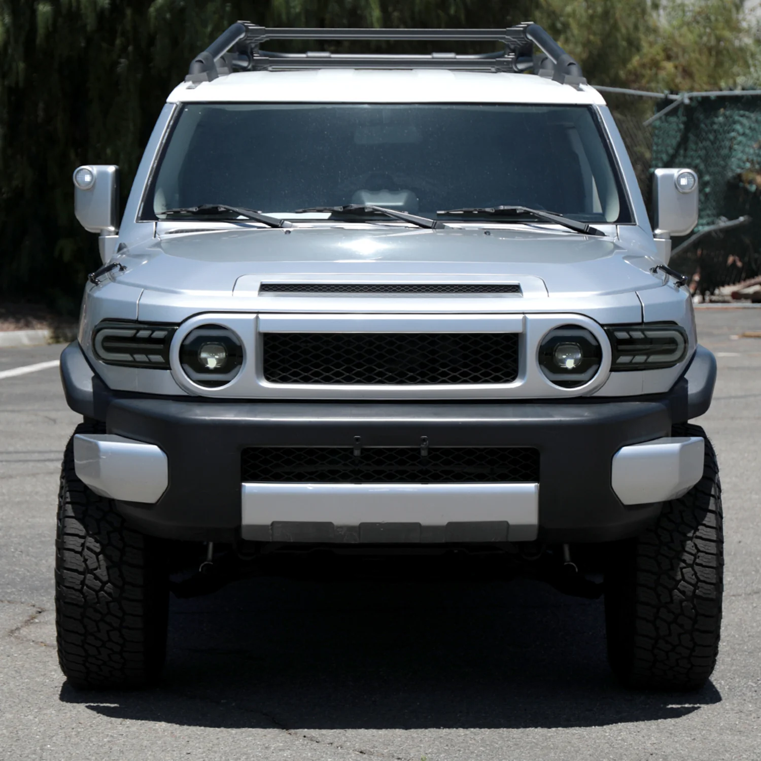 2007-2014 Toyota FJ Cruiser Signal Animated LED Bar Projector Headlights Smoke - Image 10