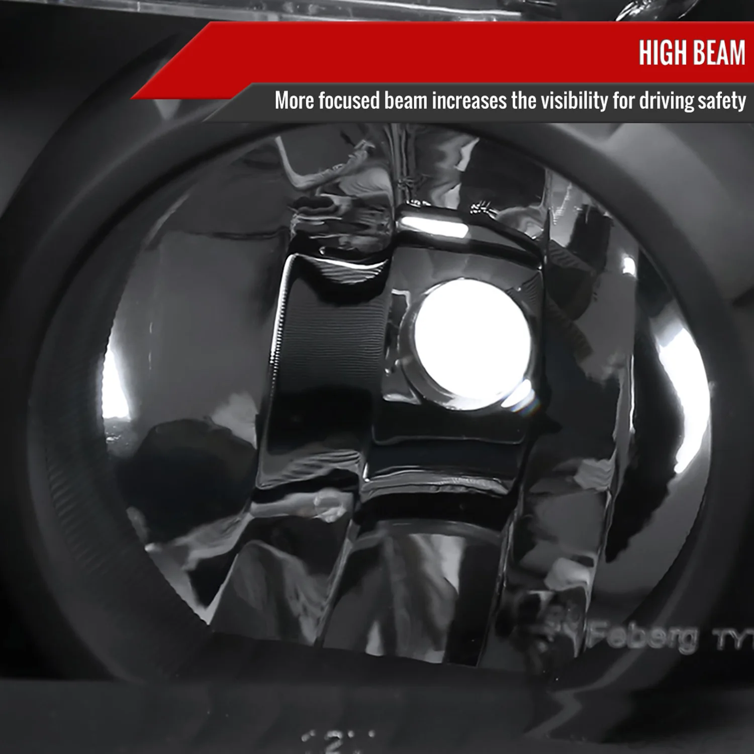 2007-2014 Toyota Tundra/Sequoia Retro Projector Headlights Matt Black/Clear - Image 4