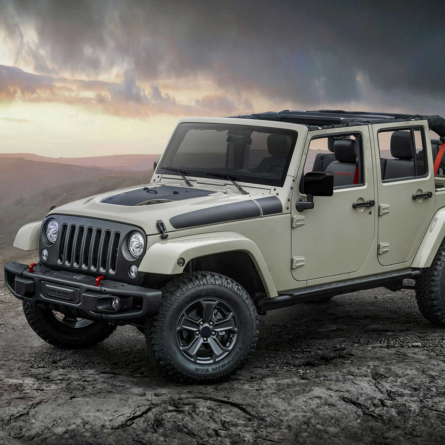 2007-2018 Jeep Wrangler Mirror Cover Caps Gloss Black 2Pcs ABS Plastic - Image 3