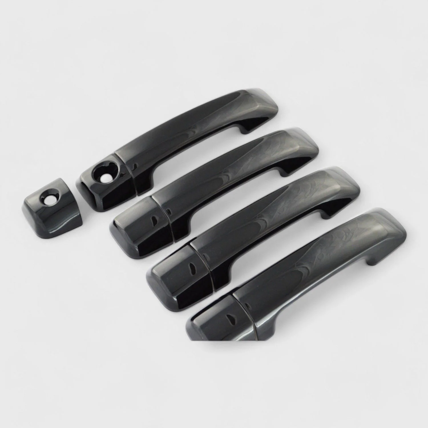 2007-2022 Toyota Tundra / Sequoia Door Handle Cover Gloss Black 9Pcs ABS Plastic - Image 2