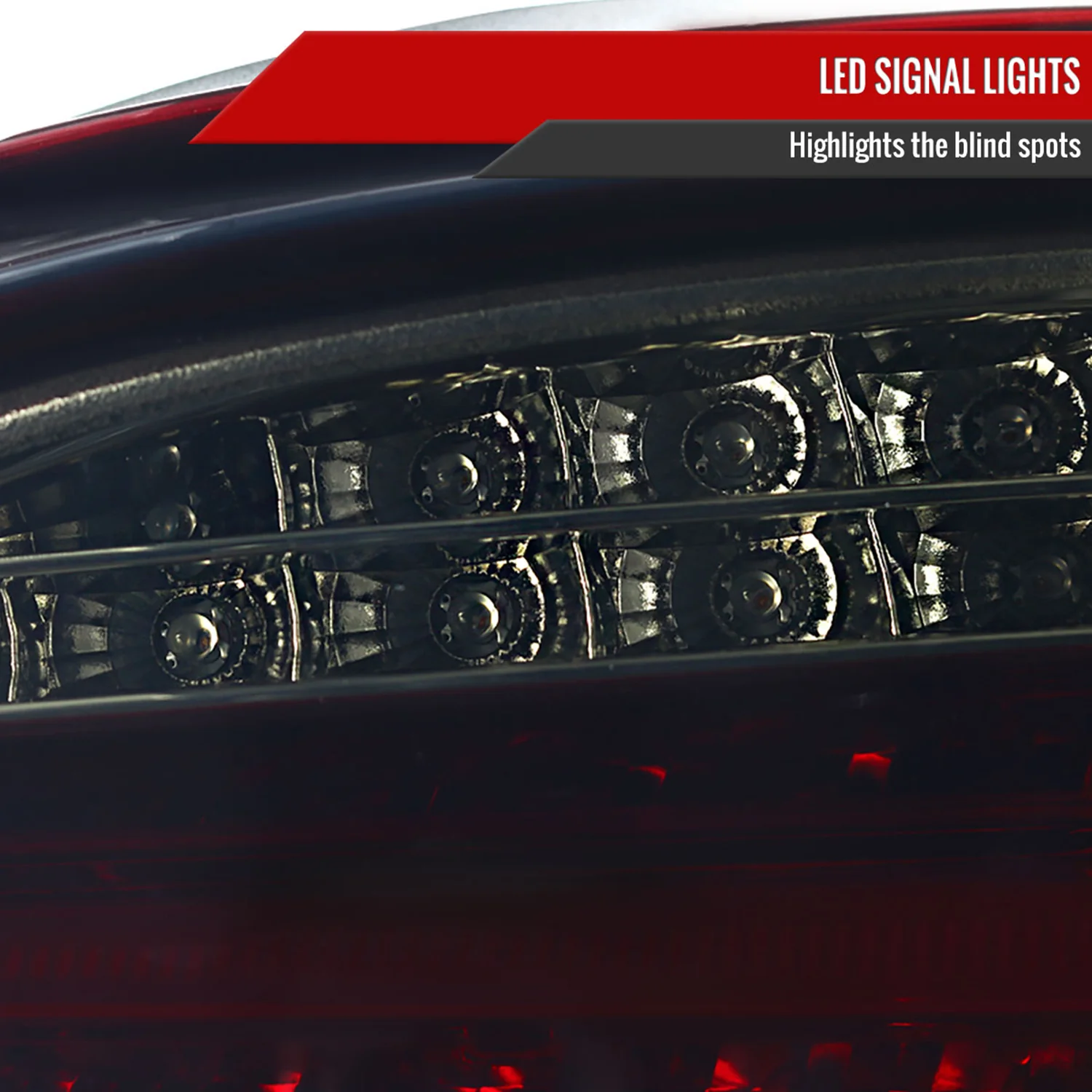 2008-2010 BMW E60 5 Series Sedan LED Tail Lights Chrome/Red Smoke Lens - Image 6