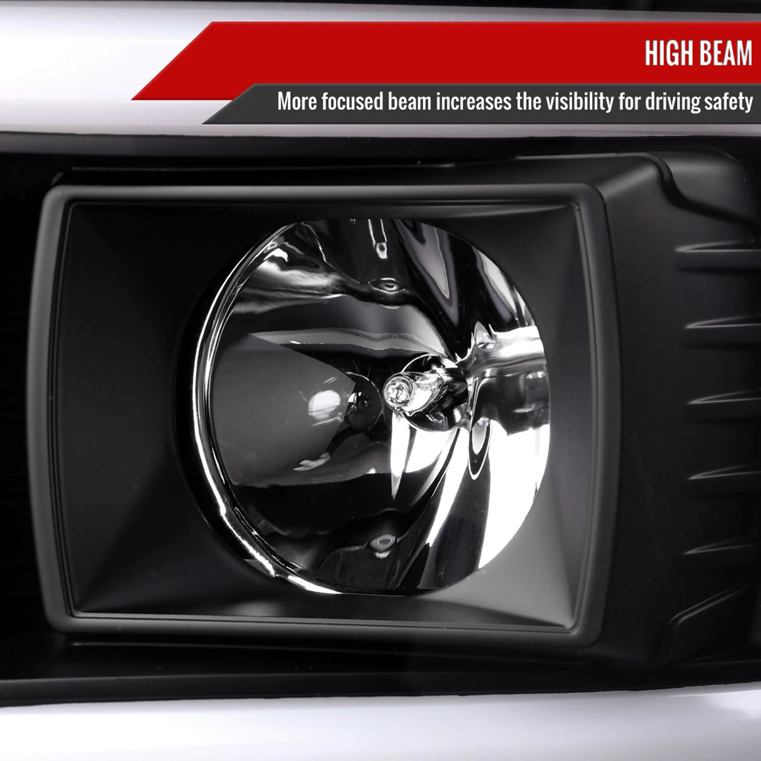 2008-2010 Ford F-250/350/450/550 LED Signal Bar Projector Headlights Black - Image 4