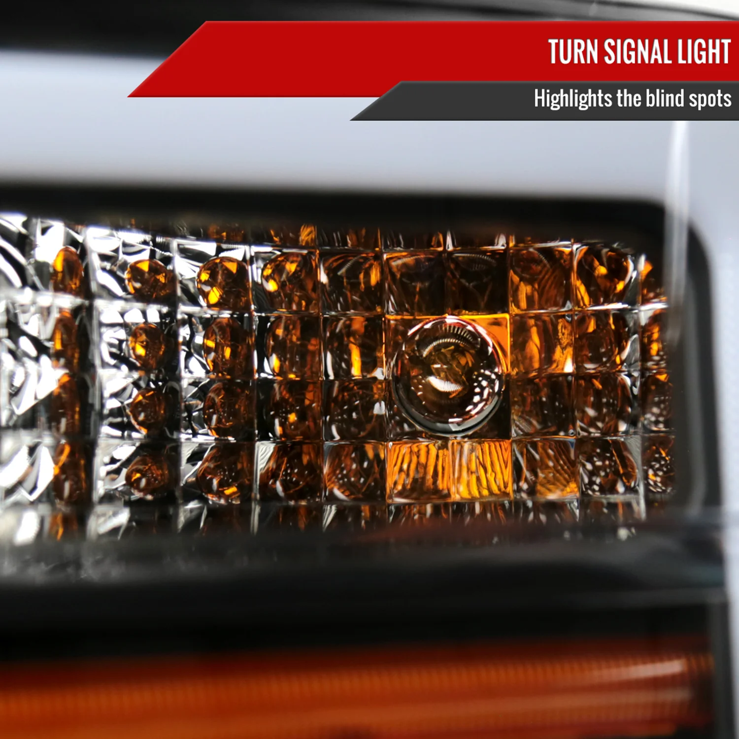 2008-2010 Ford F-250/350/450/550 Super Duty Headlights LED Signal Black - Image 6