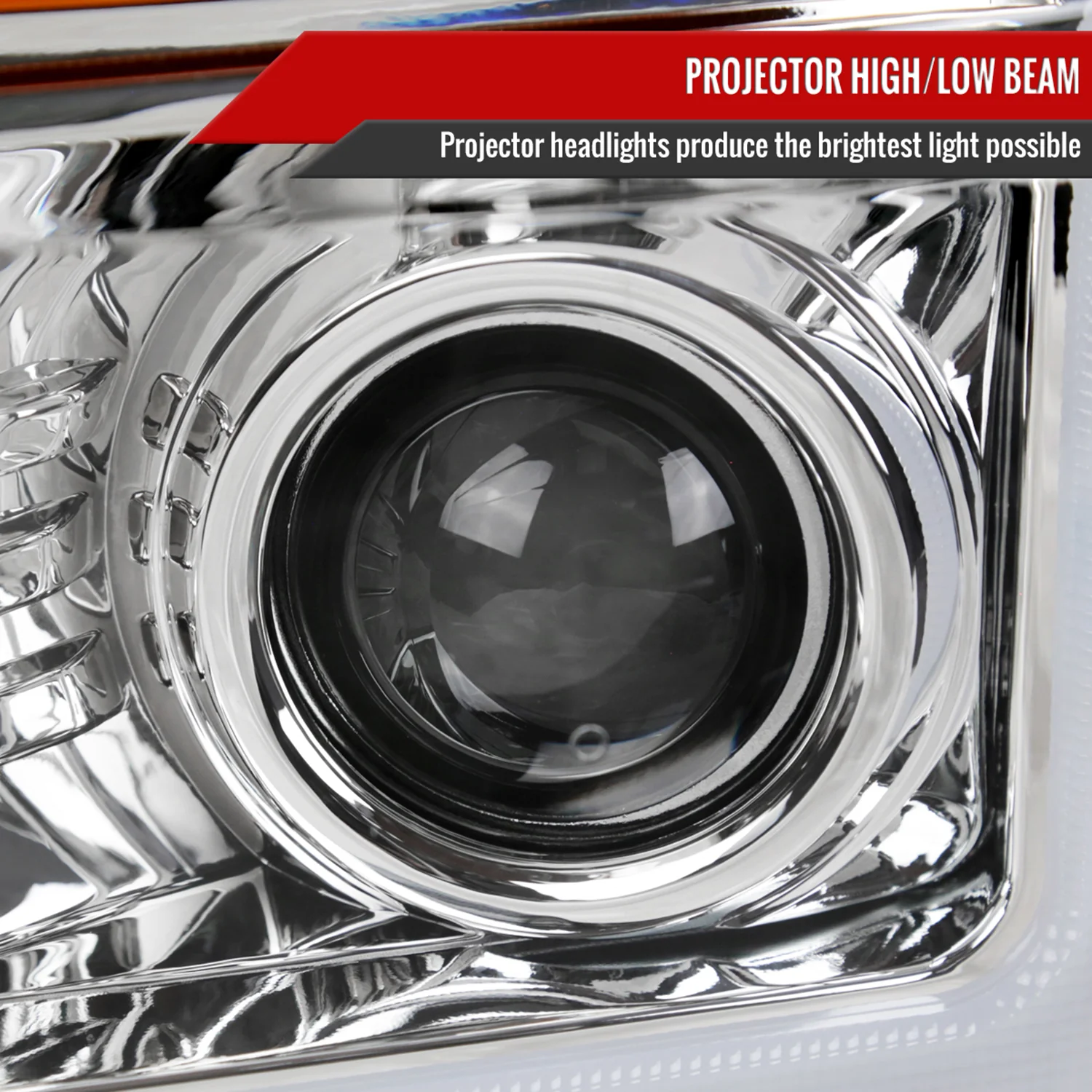 2008-2010 Ford F-250/350/450/550 Super Duty Headlights LED Signal Chrome - Image 3