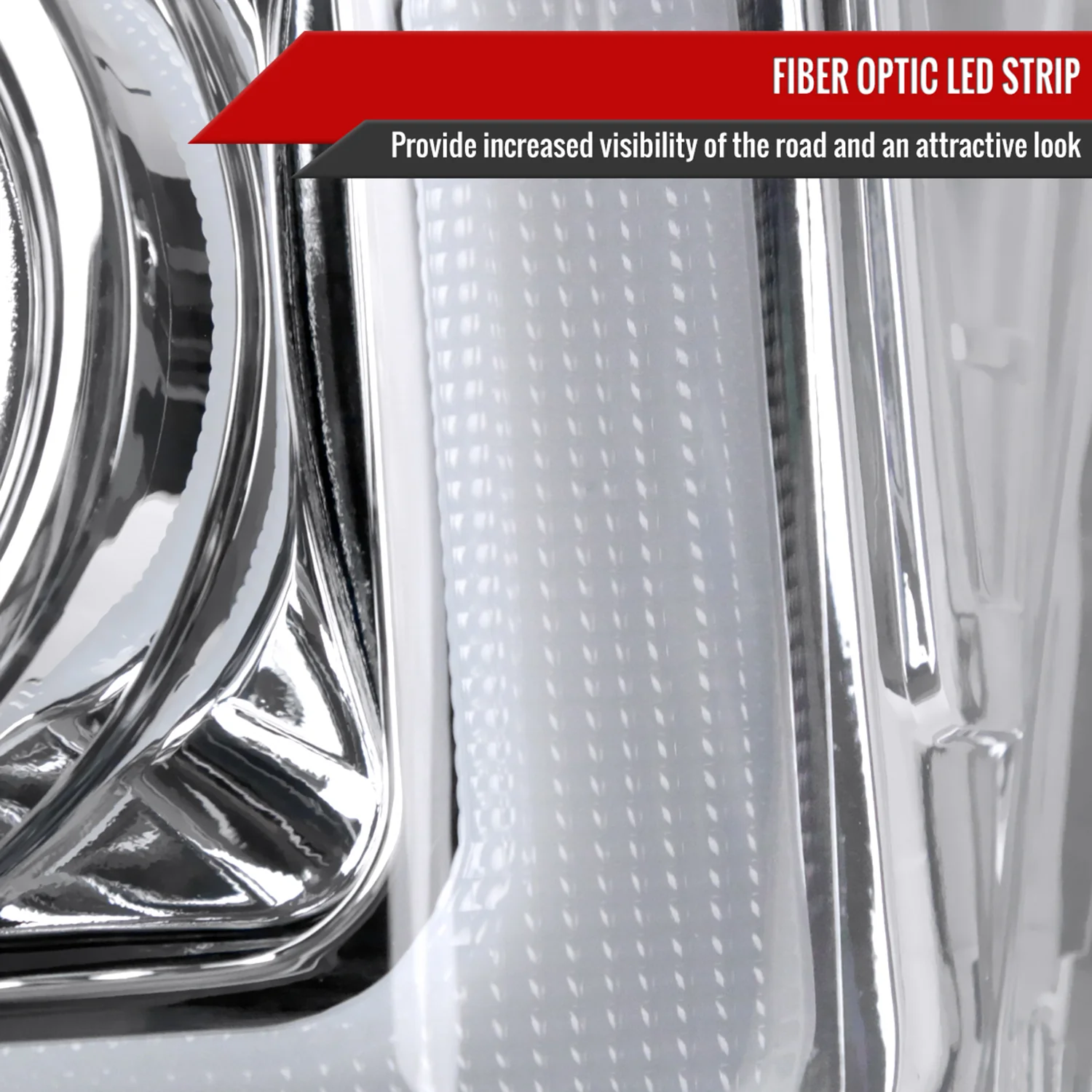 2008-2010 Ford F-250/350/450/550 Super Duty Headlights LED Signal Chrome - Image 4