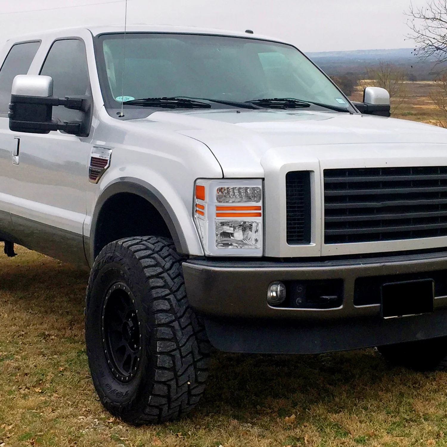 2008-2010 Ford F-250/350/450/550 SuperDuty Signal Factory Headlights Chrome - Image 10