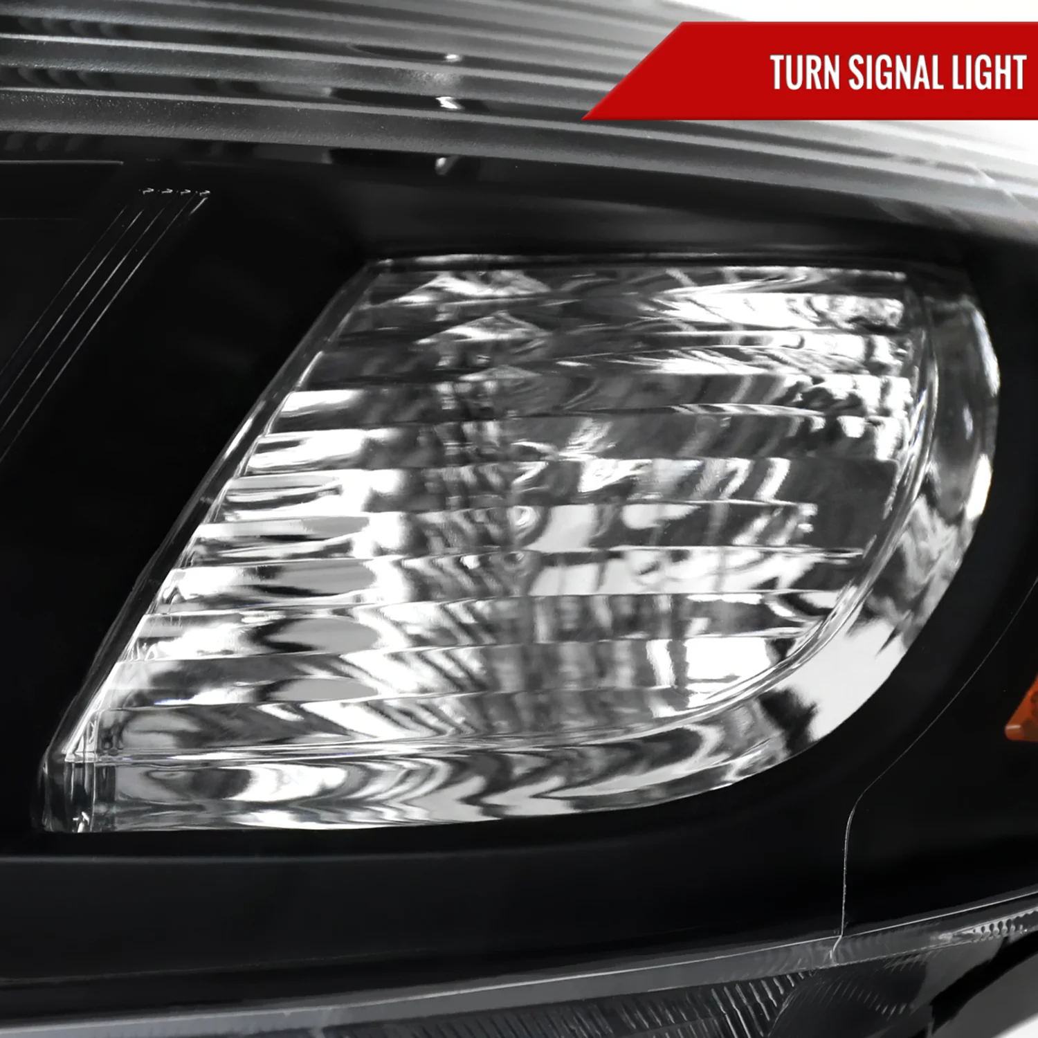 2008-2010 Toyota Highlander Factory Halogen Replacement Headlights Matt Black - Image 4