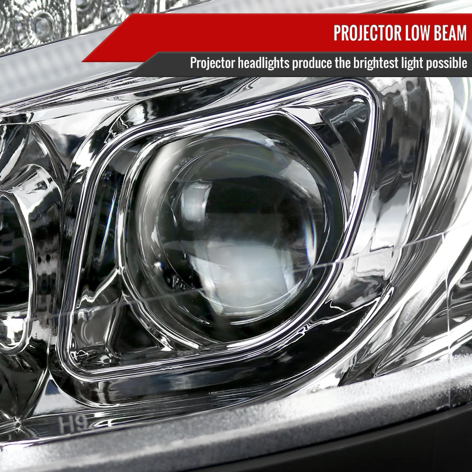 2008-2011 Mercedes W204 C Class Headlights LED Light Bar&LED Signal Chrome - Image 3