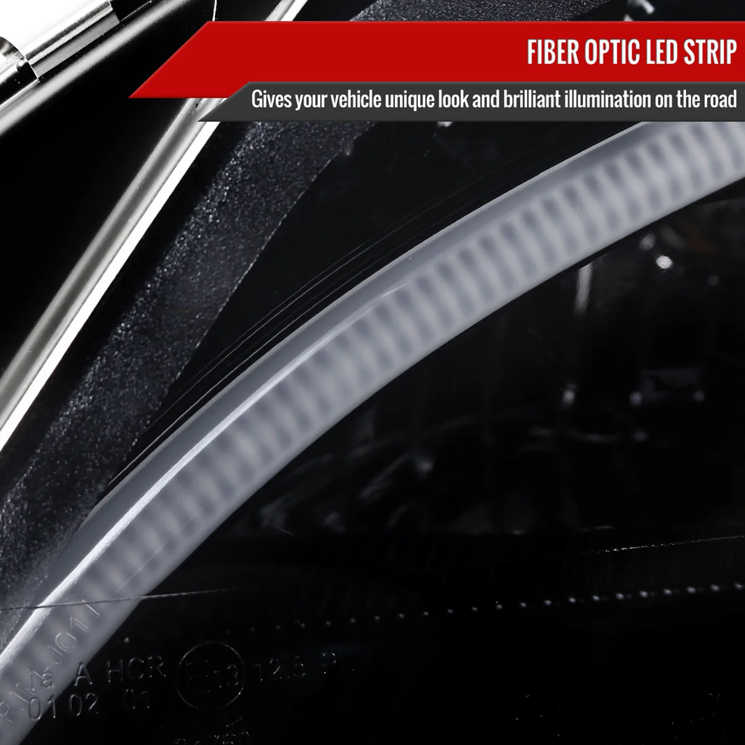 2008-2011 Mercedes W204 C Class Headlights LED Light Bar&LED Signal Smoked - Image 5