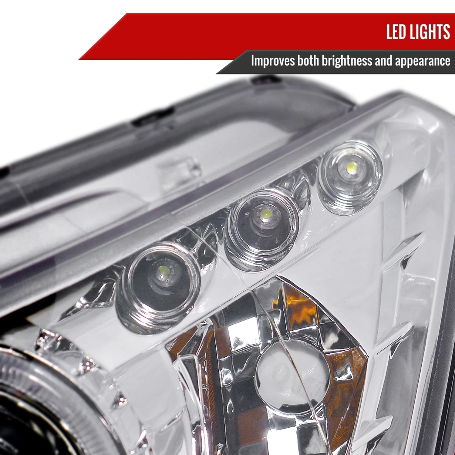 2008-2012 Honda Accord Coupe Dual Halo Projector Headlights Chrome/Clear Lens - Image 5