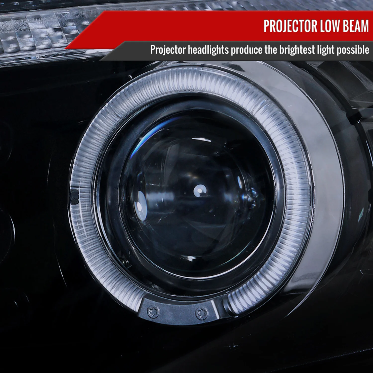 2008-2012 Honda Accord Sedan Single Halo Headlights LED Light&LED Signal Smoke - Image 3